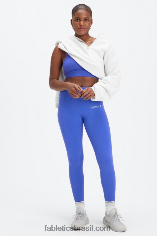 Fabletics piscina/la logo bar 420HR834 legging de cintura alta sem costura em nuvem mulheres