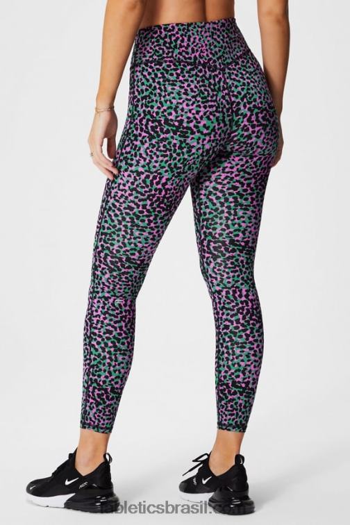 Fabletics pontos de safári de grama verde 420HR938 qualquer lugar motion365+ legging de cintura alta mulheres