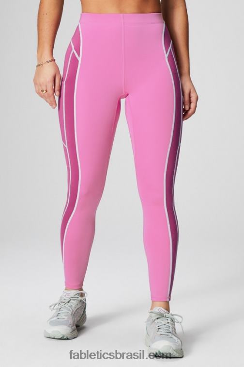 Fabletics pop rosa / bochechas rosadas / baía enevoada 420HR1024 legging 7/8 de cintura alta motion365+ mulheres