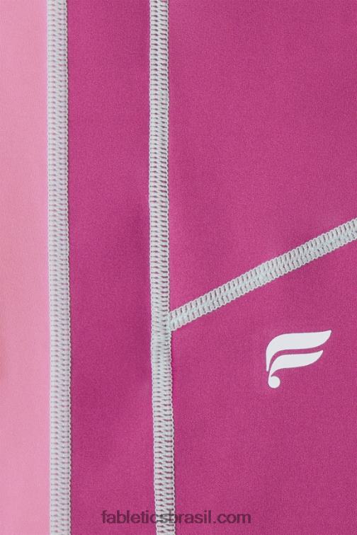 Fabletics pop rosa / bochechas rosadas / baía enevoada 420HR1024 legging 7/8 de cintura alta motion365+ mulheres