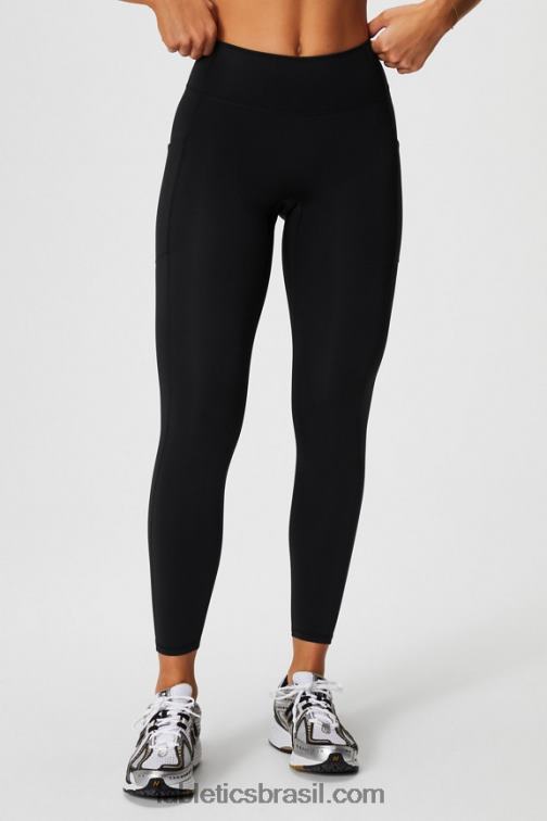 Fabletics preto 420HR1021 legging utilitária de cintura alta em qualquer lugar motion365+ mulheres