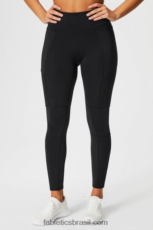 Fabletics preto 420HR1028 legging moto cintura alta motion365+ mulheres