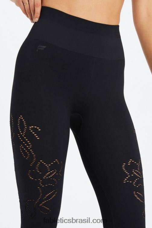 Fabletics preto 420HR1087 legging sem costura cintura alta mulheres