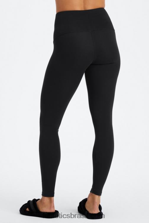Fabletics preto 420HR1131 legging cintura alta ao vivo mulheres