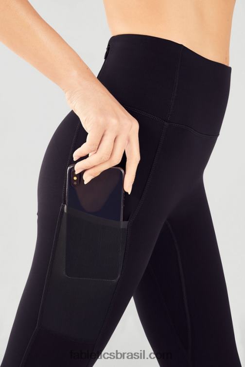 Fabletics preto 420HR1275 legging utilitária trinity motion365 hw mulheres