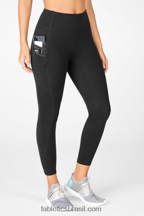 Fabletics preto 420HR1303 legging cintura alta 7/8 trinity motion365 mulheres