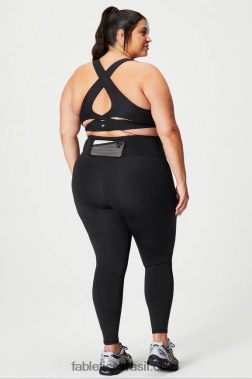 Fabletics preto 420HR956 trinity motion365+ legging cintura alta mulheres