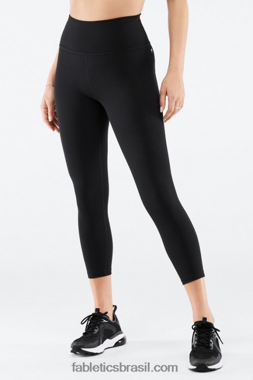 Fabletics preto 420HR986 define powerhold capri cintura alta mulheres