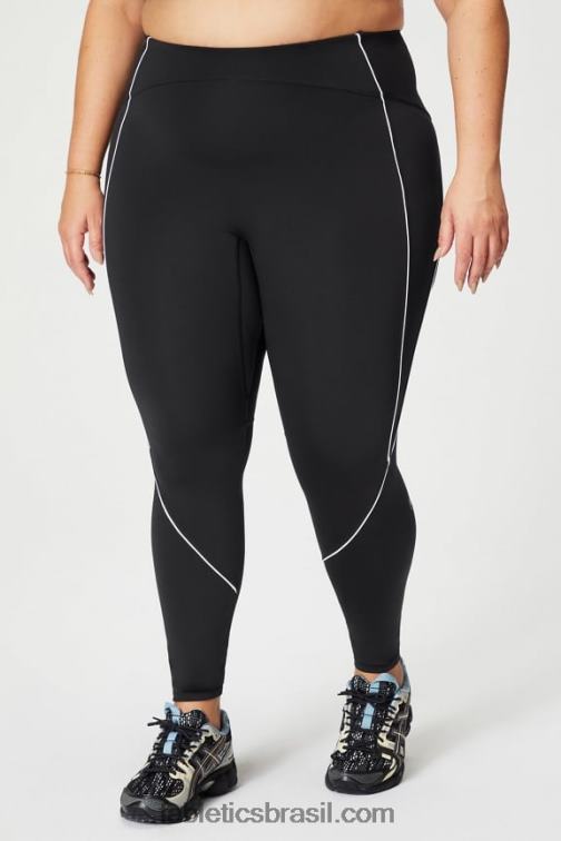 Fabletics preto/branco clássico 420HR998 legging cintura alta motion365+ mulheres