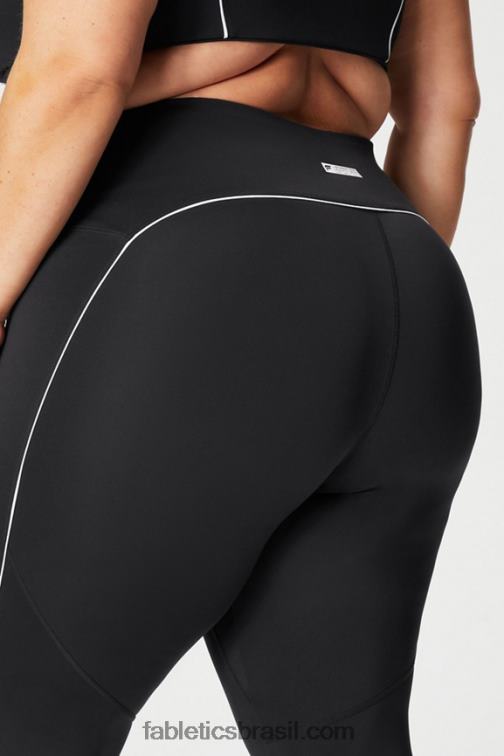 Fabletics preto/branco clássico 420HR998 legging cintura alta motion365+ mulheres