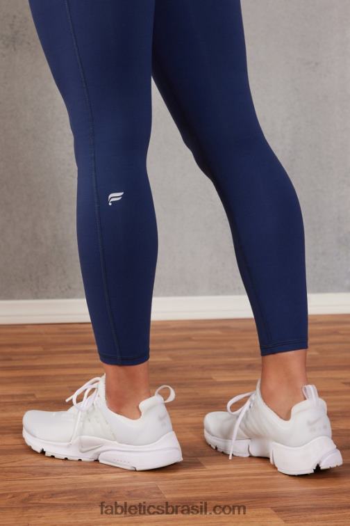 Fabletics querida rosa/branco 420HR657 define powerhold cintura alta 7/8 legging 22 mulheres