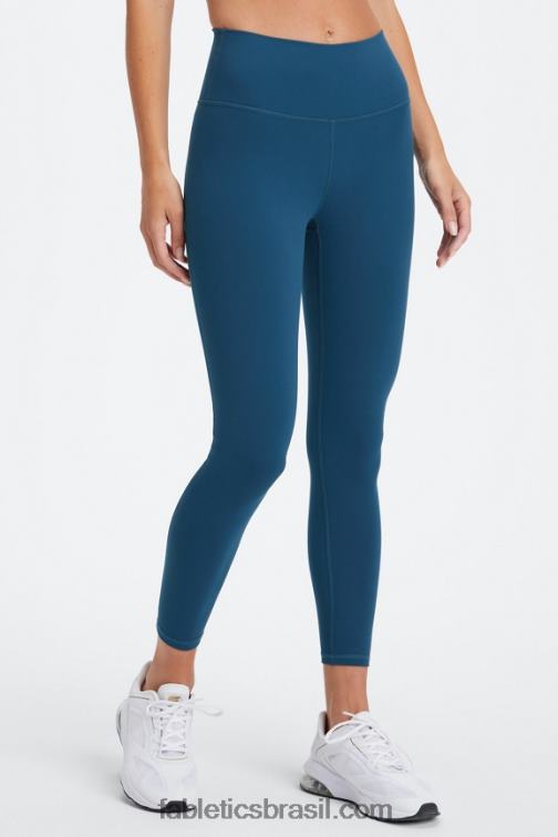 Fabletics réptil verde/preto 420HR673 define powerhold cintura alta 7/8 legging 26 mulheres