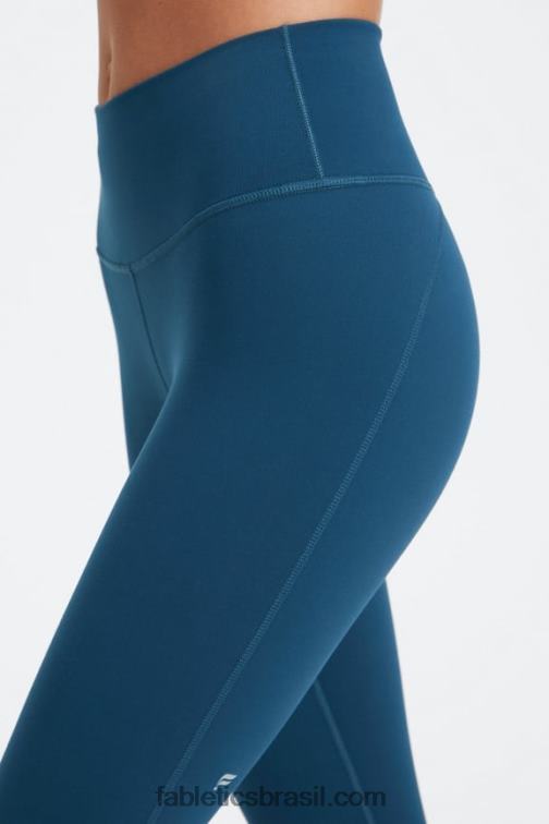 Fabletics réptil verde/preto 420HR673 define powerhold cintura alta 7/8 legging 26 mulheres