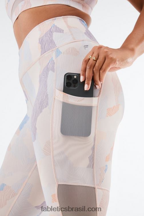Fabletics árido 420HR770 on-the-go powerhold capri cintura alta 45 mulheres