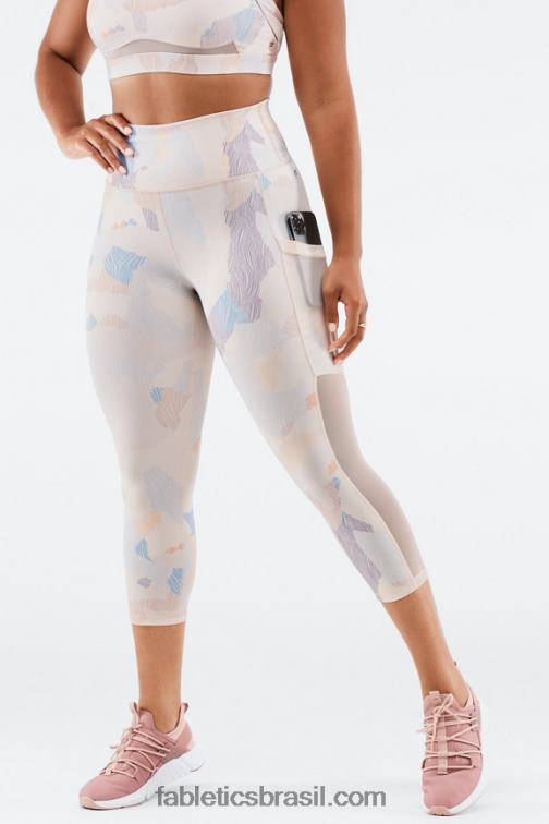 Fabletics árido 420HR770 on-the-go powerhold capri cintura alta 45 mulheres
