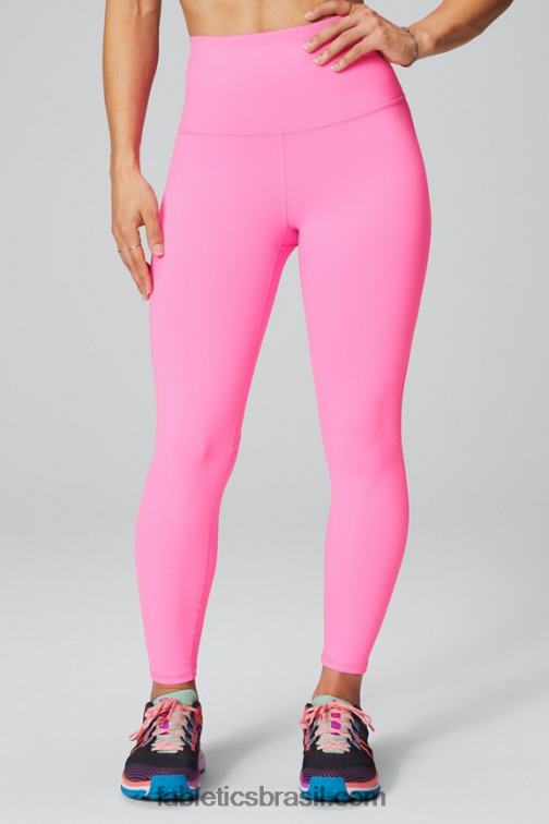 Fabletics rosa elétrica 420HR1013 definir legging powerhold ultra hw 7/8 mulheres
