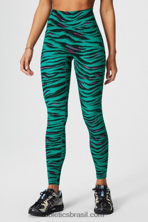 Fabletics rugido/poder rosa 420HR953 trinity motion365+ legging cintura alta mulheres
