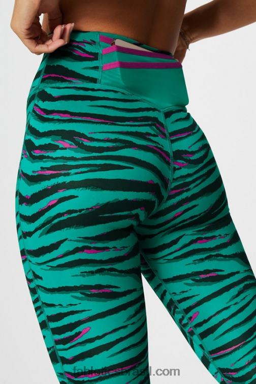 Fabletics rugido/poder rosa 420HR953 trinity motion365+ legging cintura alta mulheres