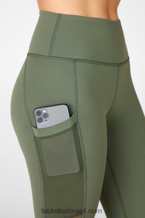 Fabletics safári 420HR776 capri powerhold cintura alta on-the-go 46 mulheres