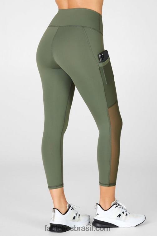 Fabletics safári 420HR776 capri powerhold cintura alta on-the-go 46 mulheres
