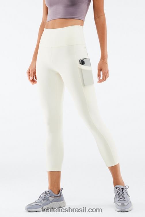 Fabletics seda 420HR772 on-the-go powerhold capri cintura alta 45 mulheres