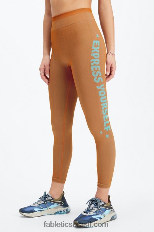 Fabletics sequóia 420HR1167 legging sem costura ultra hw expression 7/8 mulheres