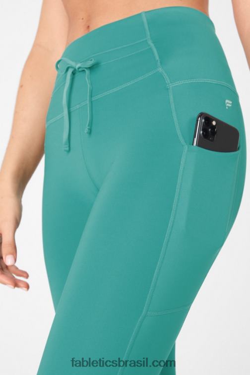 Fabletics serenidade/pinho macio 420HR1328 painel de brilho ultra cool de cintura alta mulheres