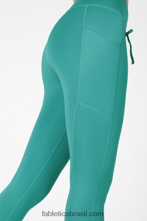Fabletics serenidade/pinho macio 420HR1328 painel de brilho ultra cool de cintura alta mulheres