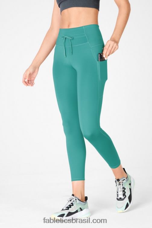 Fabletics serenidade/pinho macio 420HR1328 painel de brilho ultra cool de cintura alta mulheres