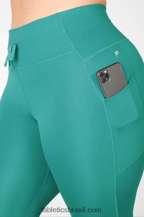 Fabletics serenidade/pinho macio 420HR1329 painel de brilho ultra cool de cintura alta mulheres