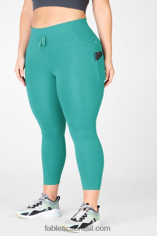 Fabletics serenidade/pinho macio 420HR1329 painel de brilho ultra cool de cintura alta mulheres