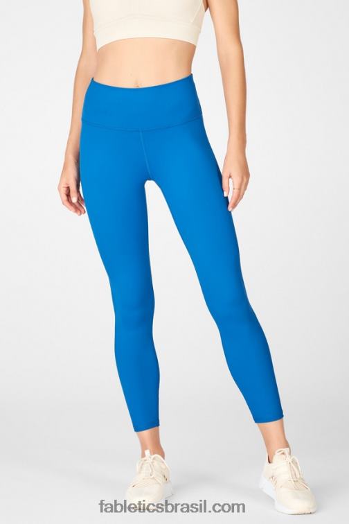 Fabletics sol do deserto/nuvem de chuva 420HR713 define powerhold cintura alta 7/8 legging 34 mulheres