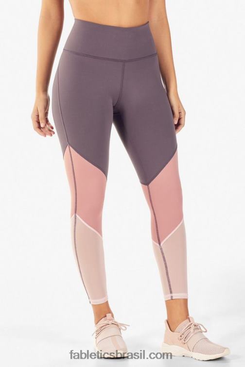 Fabletics sombra/rosa/pétala 420HR1056 zona cintura alta 7/8 mulheres