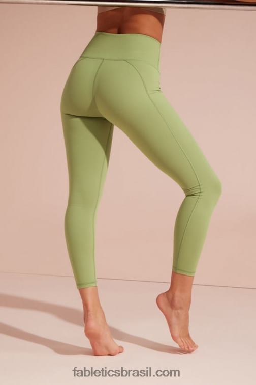 Fabletics sonho de narciso grande/prata reflexiva 420HR688 define powerhold cintura alta 7/8 legging 29 mulheres