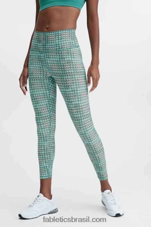 Fabletics spray de sal/branco clássico 420HR699 define powerhold cintura alta 7/8 legging 31 mulheres
