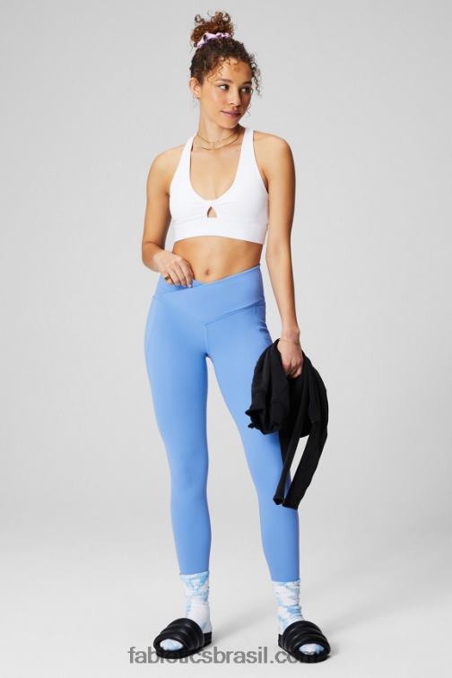 Fabletics surf azul 420HR947 legging oasis pureluxe hw crossover 7/8 mulheres