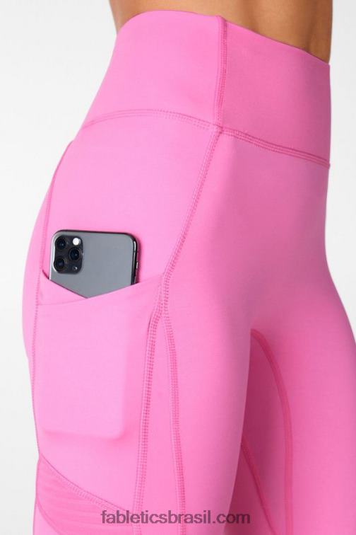 Fabletics surf rosa 420HR1237 qualquer lugar motion365 legging moto 7/8 de cintura alta mulheres