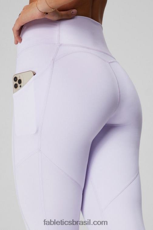 Fabletics sussurro lilás 420HR903 legging cintura alta oasis pureluxe 68 mulheres