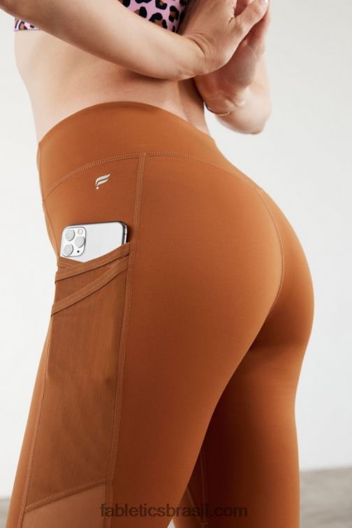 Fabletics teca 420HR1041 legging trinity motion365 cintura média 7/8 mulheres