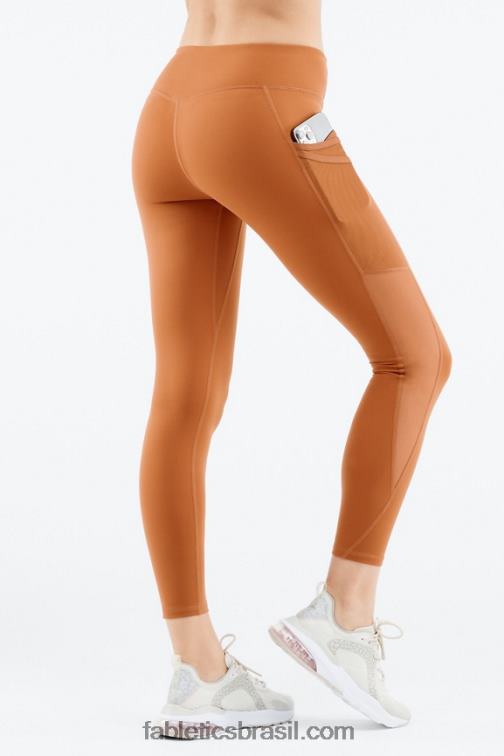 Fabletics teca 420HR1041 legging trinity motion365 cintura média 7/8 mulheres