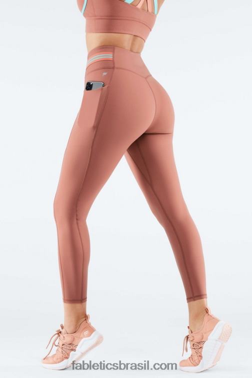 Fabletics terra/piscina/névoa coral 420HR1160 legging 7/8 cintura alta motion365 mulheres