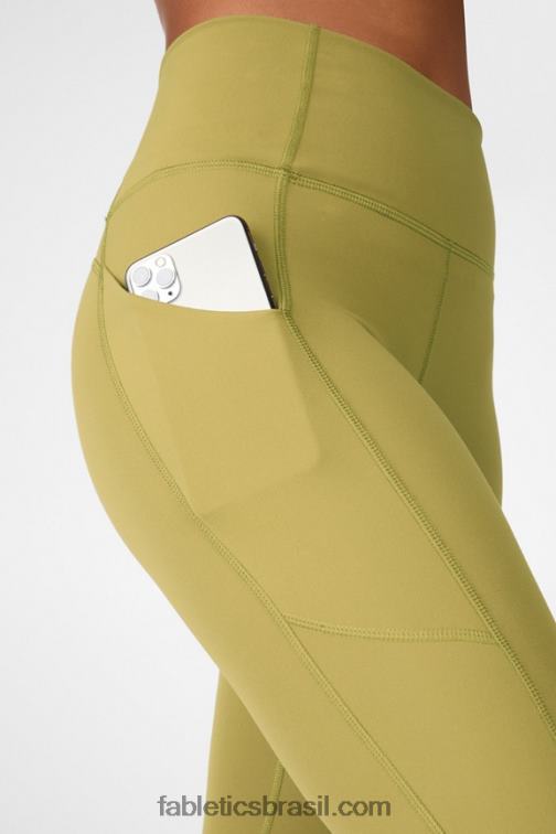 Fabletics tomilho 420HR1144 legging cintura alta twist 7/8 oasis pureluxe mulheres