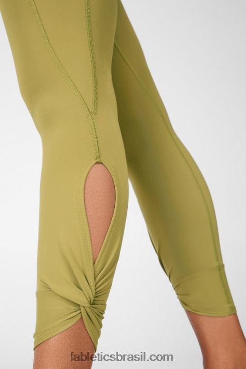 Fabletics tomilho 420HR1144 legging cintura alta twist 7/8 oasis pureluxe mulheres