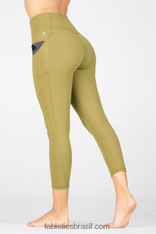 Fabletics tomilho 420HR966 capri cintura alta oasis pureluxe mulheres