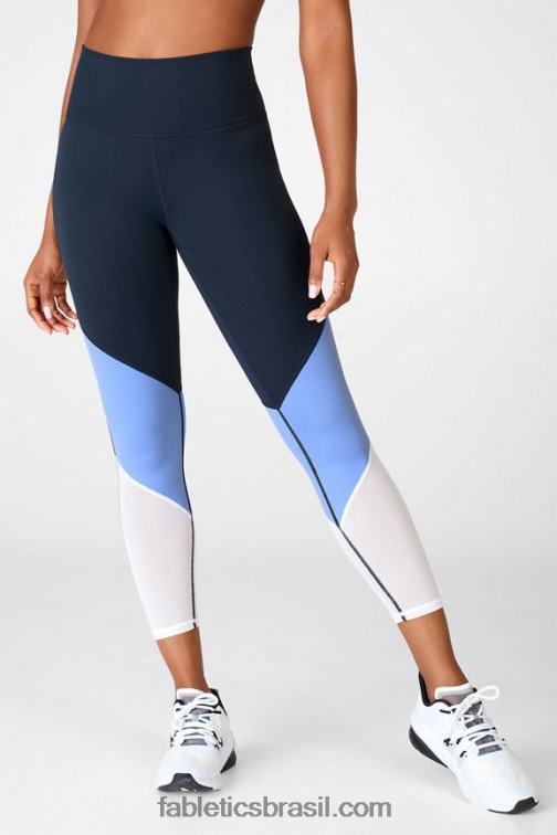 Fabletics trovão/safira gelo/branco 420HR1061 zona cintura alta 7/8 mulheres
