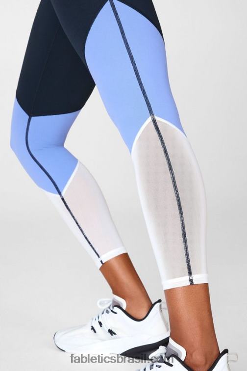 Fabletics trovão/safira gelo/branco 420HR1061 zona cintura alta 7/8 mulheres