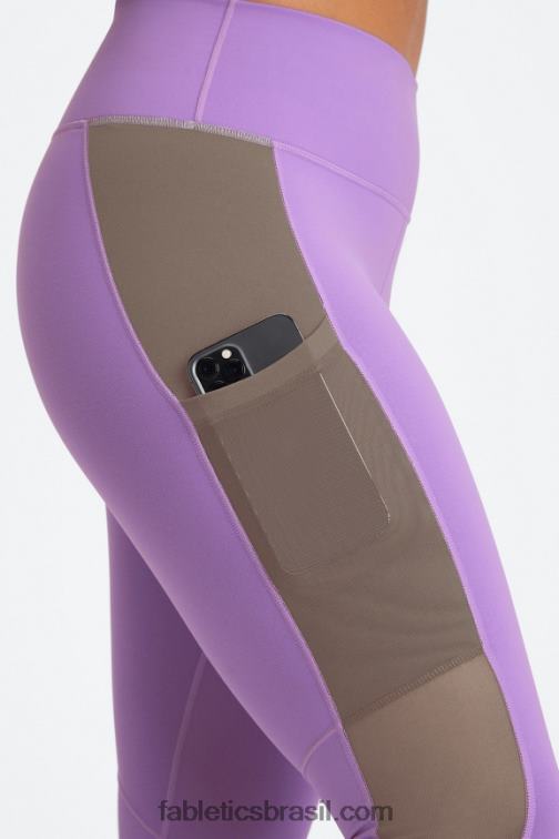 Fabletics ultravioleta/casca de salgueiro 420HR746 legging cintura alta powerhold on-the-go 40 mulheres