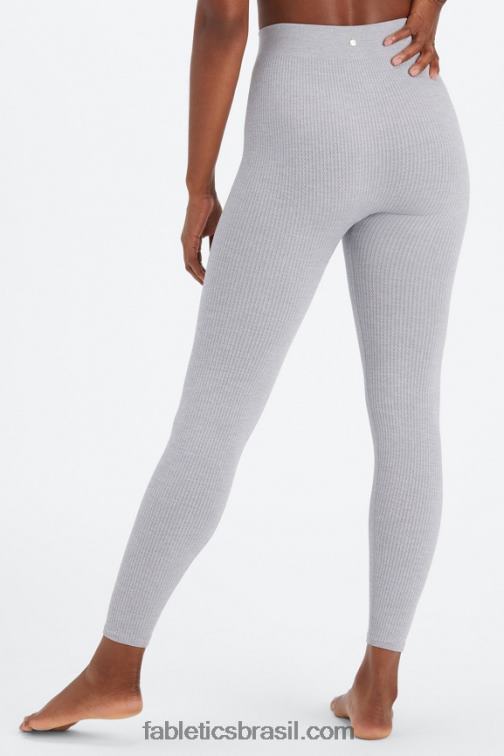 Fabletics urze cinza clássico 420HR1032 legging tricoline 7/8 mulheres
