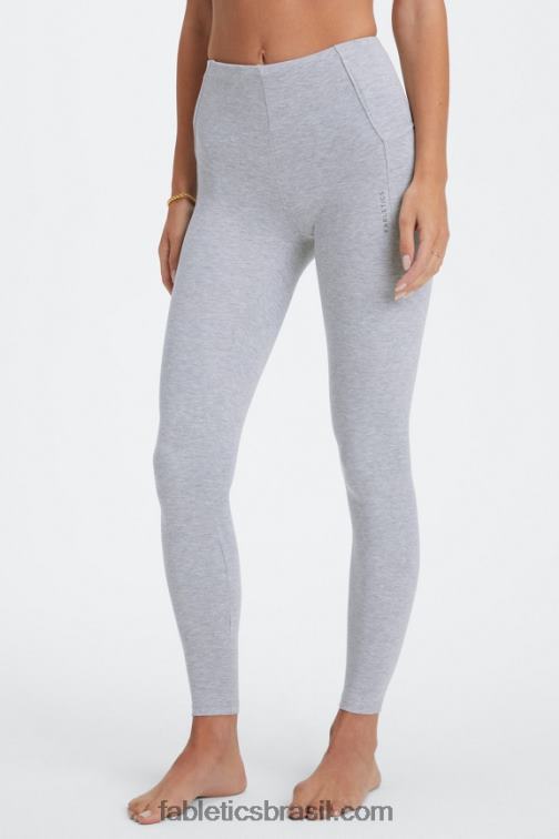 Fabletics urze cinza clássico 420HR1132 legging cintura alta ao vivo mulheres