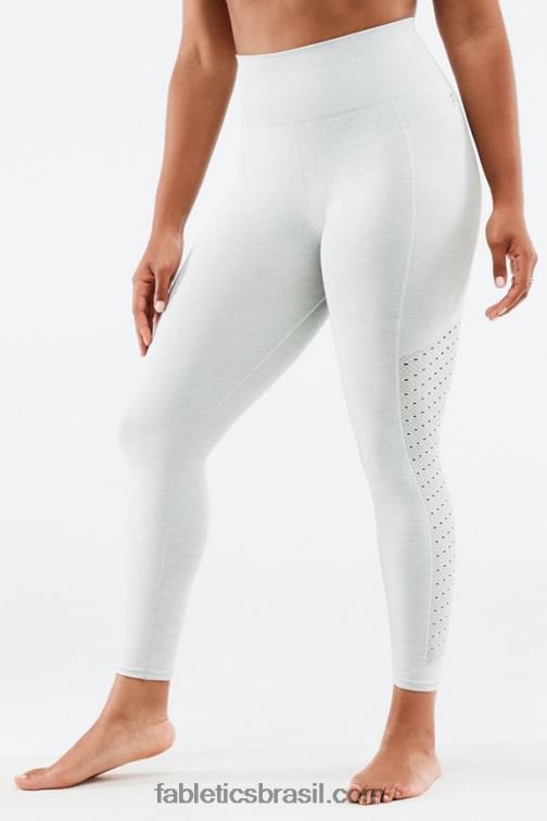 Fabletics urze cinza claro 420HR1008 Sync legging cintura alta sem costura 7/8 mulheres